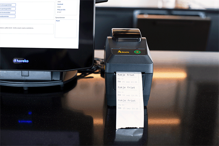 Argox printer met scherm